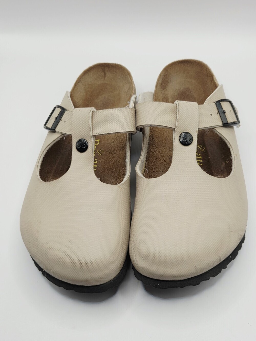 Birkenstock Papillio Fussbett Clog Womens Size 9 Beige Mary Jane Sandals - Picture 6 of 11